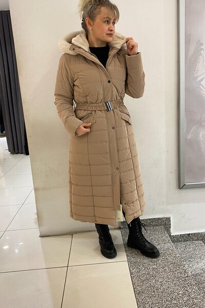 Rain and River Quilted Coat with Fur Detail on the Hood