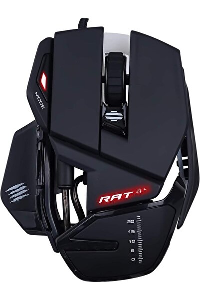 Generic Mad Catz RAT 4+ Gaming Mouse - Black, USB