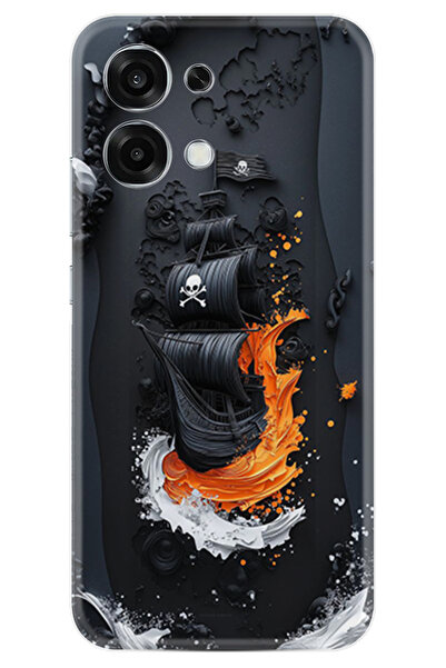 Arvencase Oppo A6 PRO Kılıf Desenli Baskılı Yüksek Korumalı Silikon Kapak stk...