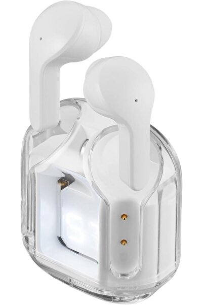 Volkano True Wireless Earbuds - Crystal Series, White