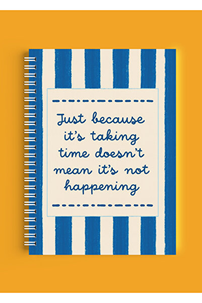 ARTHOUSECOLLECTIVE A4 Spiral Notebook - Unlined School Notebook - 80 Sheets / 160 Pages - It's Happening