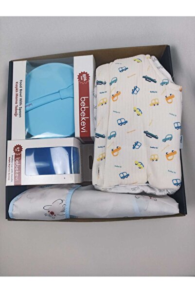 balımbebe Minik Balın Beslenme Seti (Kıyafet Takımı, Silikon Kaşıklı Tabak, A...