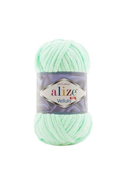 Alize 5 pieces of hand-knitted Velvet - 464 mint 100g 68m