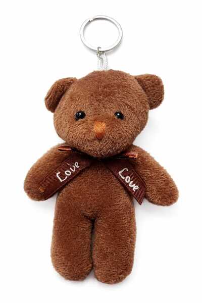 KAYLANIN DÜNYASI سلسلة مفاتيح دمية الدب القطيفة - هدية عيد ميلاد، هدية للأصدقاء