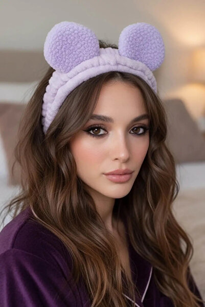 Vitastyle رباط شعر مخملي بتفاصيل الأذن