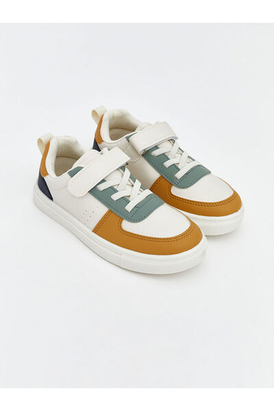 LC Waikiki Pantofi sport pentru băieți LCW STEPS, bej, cu șireturi și velcro