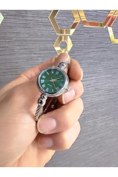 LOOQ Roman Numeral Steel Cord Women's Watch (Fits All Wrists)