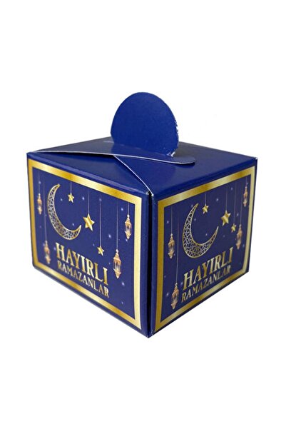 Patladı Gitti 25 Li Ramazan Bayramı Küp Lokumluk 4.5x5.5 Cm Hayırlı Ramazanla...
