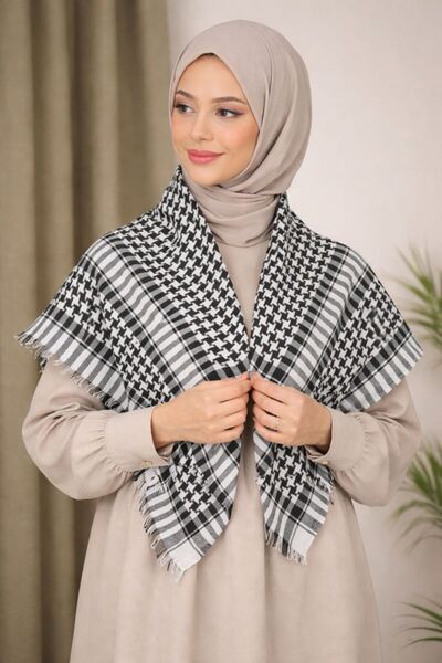cs ilkim Cotton Pushie Bag Kefiye Shawl and Scarf