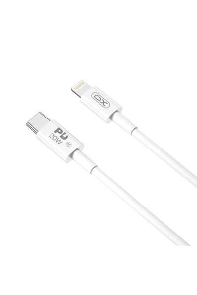 XO Design Cablu Date si Incarcare USB-C - Lightning NB-Q189B, 20W, 2m, Alb