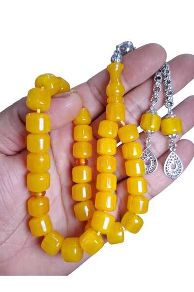 Cekke Tesbih Squeeze Amber 10*11 mm Original Suitable for Daily Use Prayer Beads