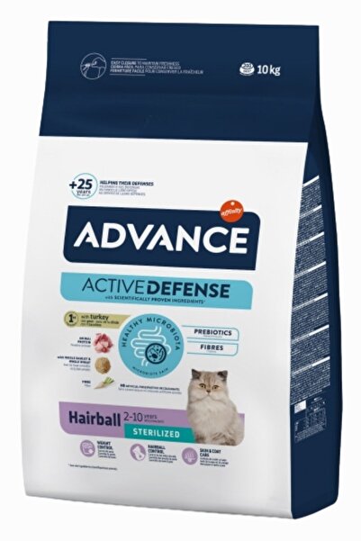 Advance hairball sterilized hindili 10kg kısırlaştırılmış kedi maması