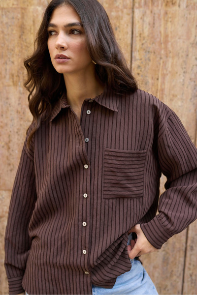 Kardelen Butik Store Oversize Kadın Gömlek