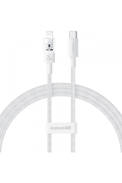 Baseus Cablu Date si Incarcare USB-C - Lightning Gem, 20W, 2m, Alb P10373001211-01