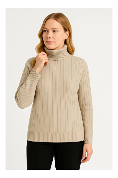 byasafkids Fisherman Collar Knitted Sweater Cotton Thick Corded Fabric Weavin...