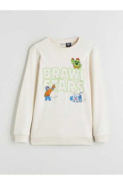 LC Waikiki LCW Kids Crew Neck Brawl Stars Αγορίστικο μπλουζάκι με στάμπα