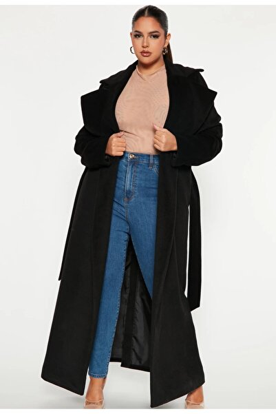 ARDSU Fashion Nova Kadın Uzun Kaşe Palto