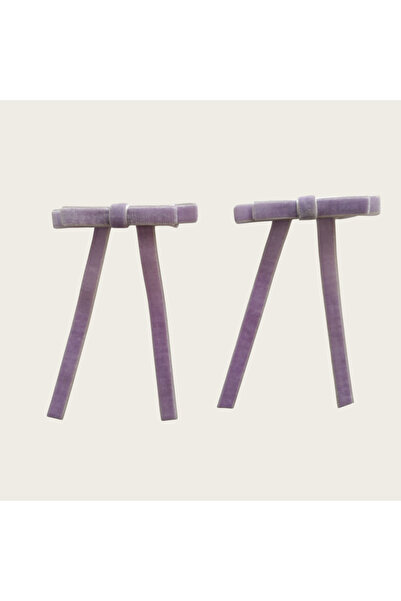 CaramelPeel Women's Children's Lilac Bow Buckle - 2-Piece School Buckle