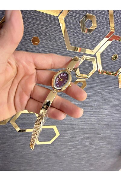 LOOQ ساعة يد نسائية بيضاوية بأرقام رومانية