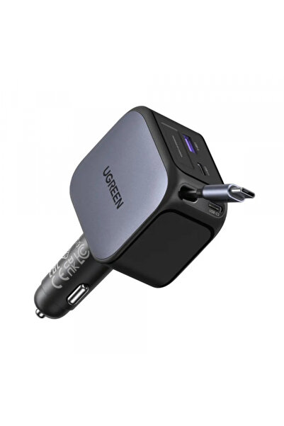 Ugreen Incarcator Auto Cu Cablu USB-C EC604 (55910B) Nexode, 145W, 1 x USB-A ...