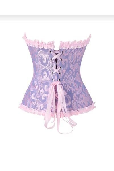 Genel Markalar Lila Pembe Vintage Korse