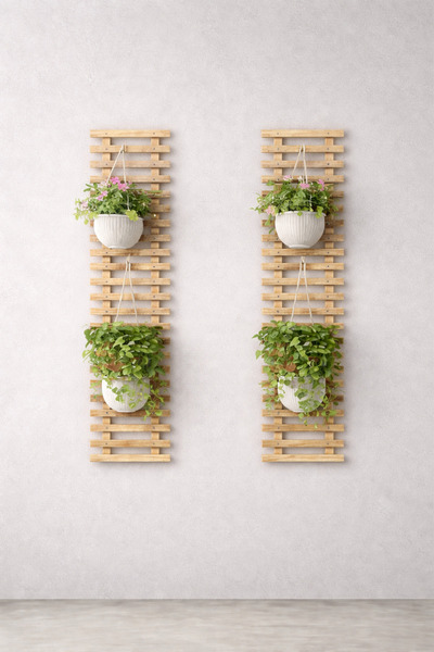 216AHSAP Ahşap saksılık