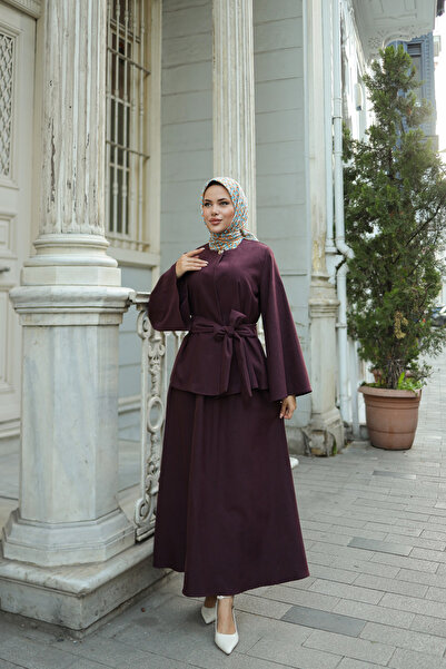 By Pommes Life Women's Tie-Up Blouse Skirt Set