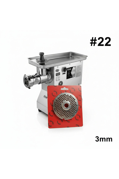 Russet 22 Lik Paslanmaz Çelik Kıyma Makinesi Aynası 3 mm Süzgeç (Makine Hariç...