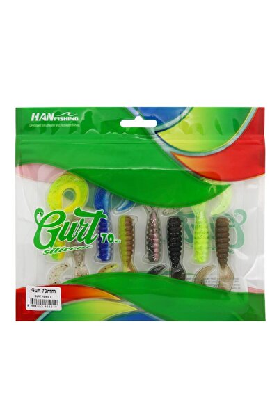 Hanfish Gurt 70 Mix 3 – Silikon Yem 8 Adet