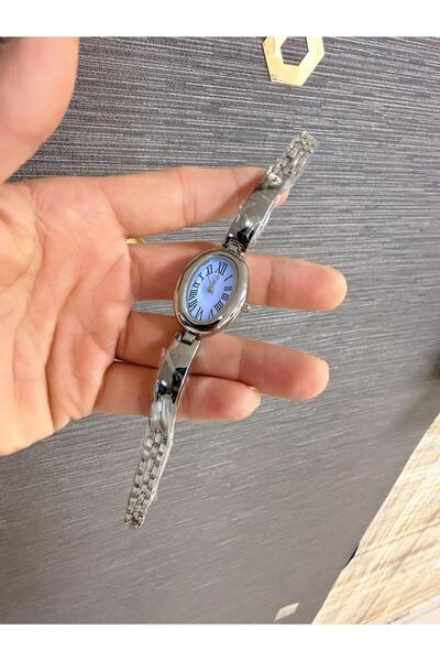 LOOQ ساعة يد نسائية بيضاوية بأرقام رومانية