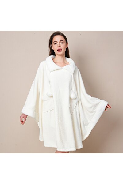 bluegreen Unisex Cotton Velvet Hooded Bathrobe