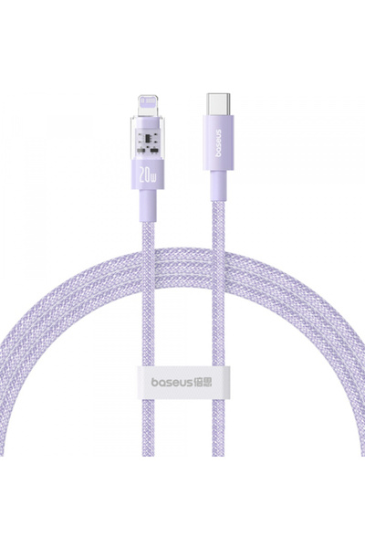 Baseus Cablu Date si Incarcare USB-C - Lightning Gem, 20W, 2m, Mov P10373001511-01