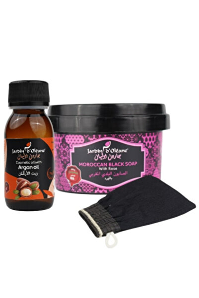 Garden Olian Moroccan Bath Set with Rose from - 3 Pieces