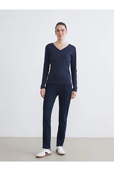 LC Waikiki Black Elastic Waist Women's Sweatpants (W5)