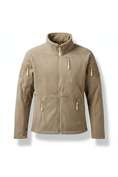 Beevos Thermal Tactical Fleece Jacket Men's Full Zipper 5 Pockets Cold Proof