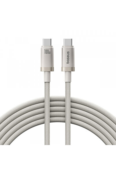 Baseus USB-C Data and Charging Cable - USB-C Titanium, 100W, 2m, Gold P10378100G21-01