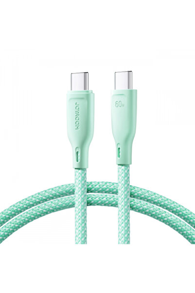 Joyroom Cablu Date si Incarcare USB-C - USB-C S-A34, 60W, 1m, Verde