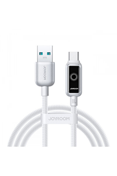 Joyroom Data and Charging Cable USB-A - USB-C S-A55 StarFlight Display, 66W, 1.2m, White