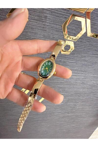 LOOQ ساعة يد نسائية بيضاوية بأرقام رومانية