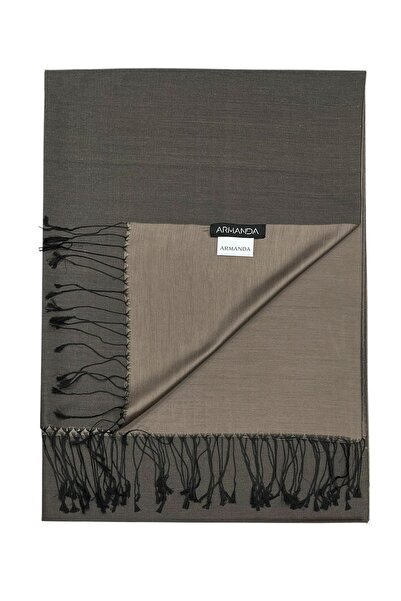 ARMANDA Silk Shawl - Black Mink