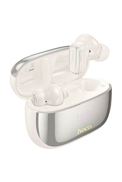 Hoco Căști handsfree Bluetooth EQ20, TWS, ANC, MultiPoint, Alb