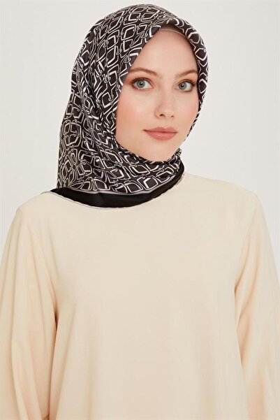 Armine Eșarfă de mătase 2025 iarnă - 9248-05 Twill negru gri