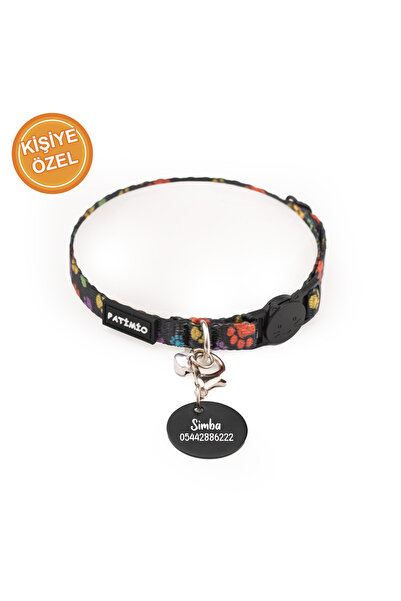 PATİMİO Paws Ayarlanabilir, Güvenlik Kilitli Çıngıraklı Künye Hediyeli Kedi B...