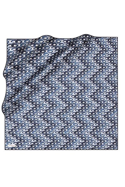 Cacharel İpek Eşarp Twill - 9050313-921 Lacivert Mavi
