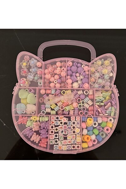 Yumuşakkeçe Kulplu Pastel Boncuk Takı Yapım Seti – Çocuklar İçin Figürlü Bonc...