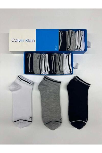 ck Short socks 6 pairs white black gray premium cotton