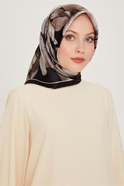 Armine Eșarfă de mătase de iarnă 2025 - 9205-34 Black Mink Twill