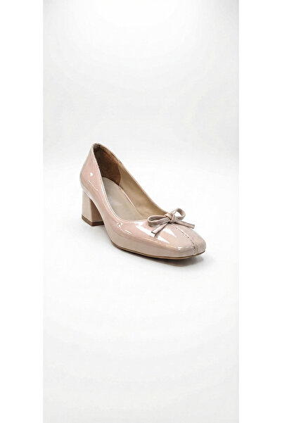 Ustalar Ayakkabı Çanta Ten Patent Leather Women's Heeled Shoes 240.506