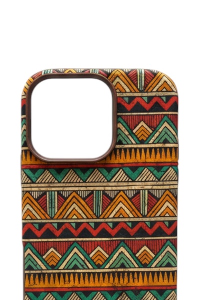 PiyasaSepeti iPhone 16 Pro Max Natural Mushroom Textured Magsafe Case Ethnic Tribal
