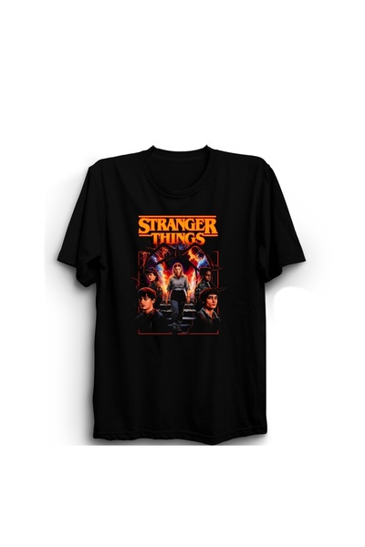 The Fame Stranger Things, Banner, Series Printed , 100% Cotton Unisex T-Shirt